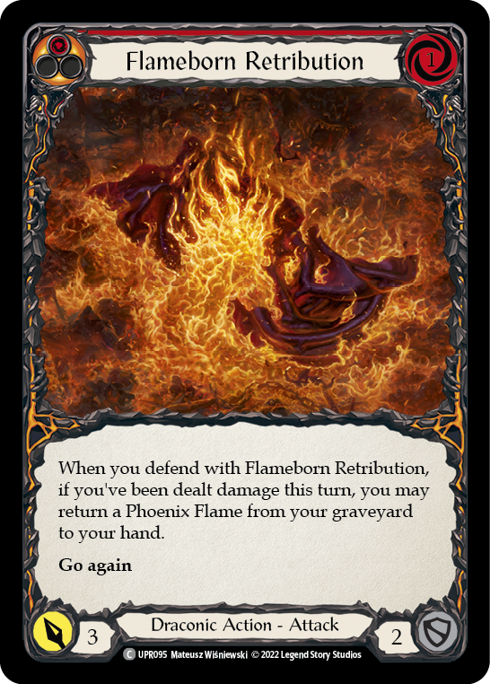 Flameborn Retribution [UPR095] (Uprising)  Rainbow Foil | Silver Goblin