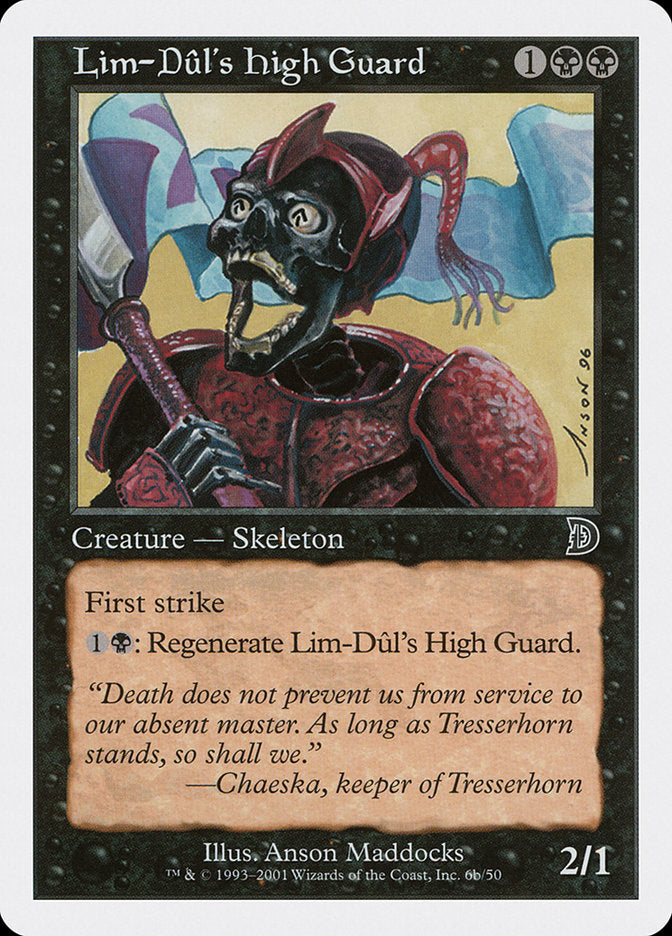 Lim-Dul's High Guard (Holding Flag) [Deckmasters] | Silver Goblin