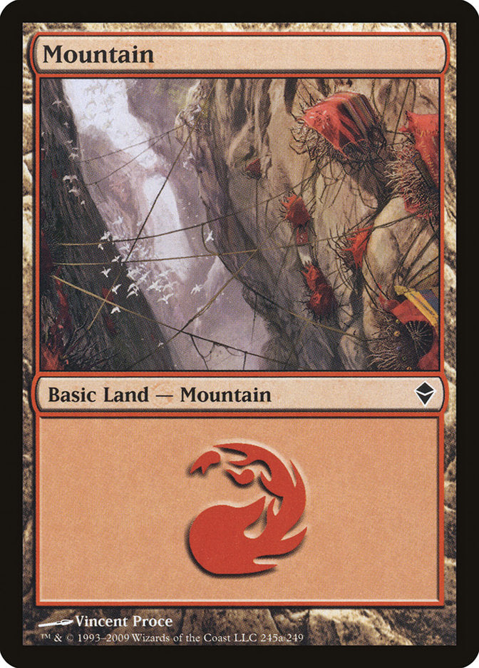 Mountain (245a) [Zendikar] | Silver Goblin