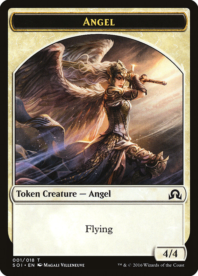 Angel Token [Shadows over Innistrad Tokens] | Silver Goblin