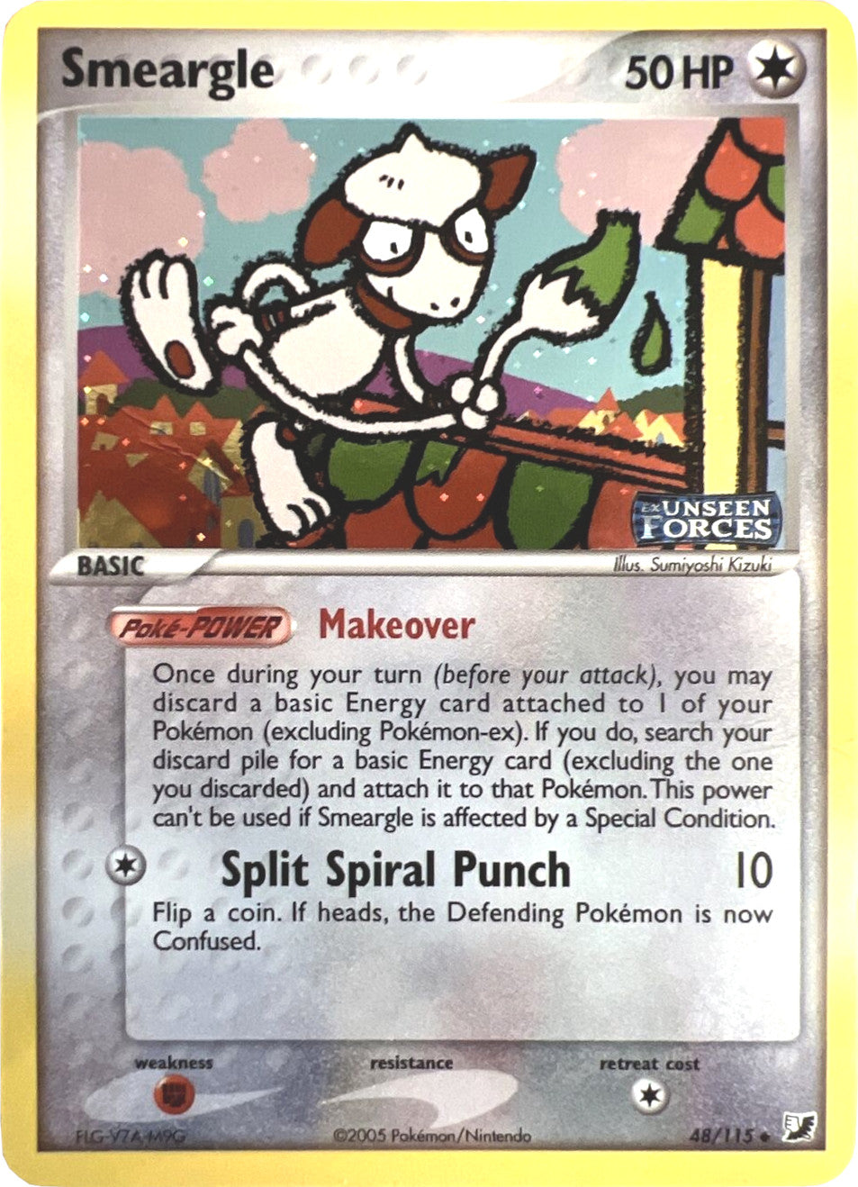 Smeargle (48/115) (Stamped) [EX: Unseen Forces] | Silver Goblin