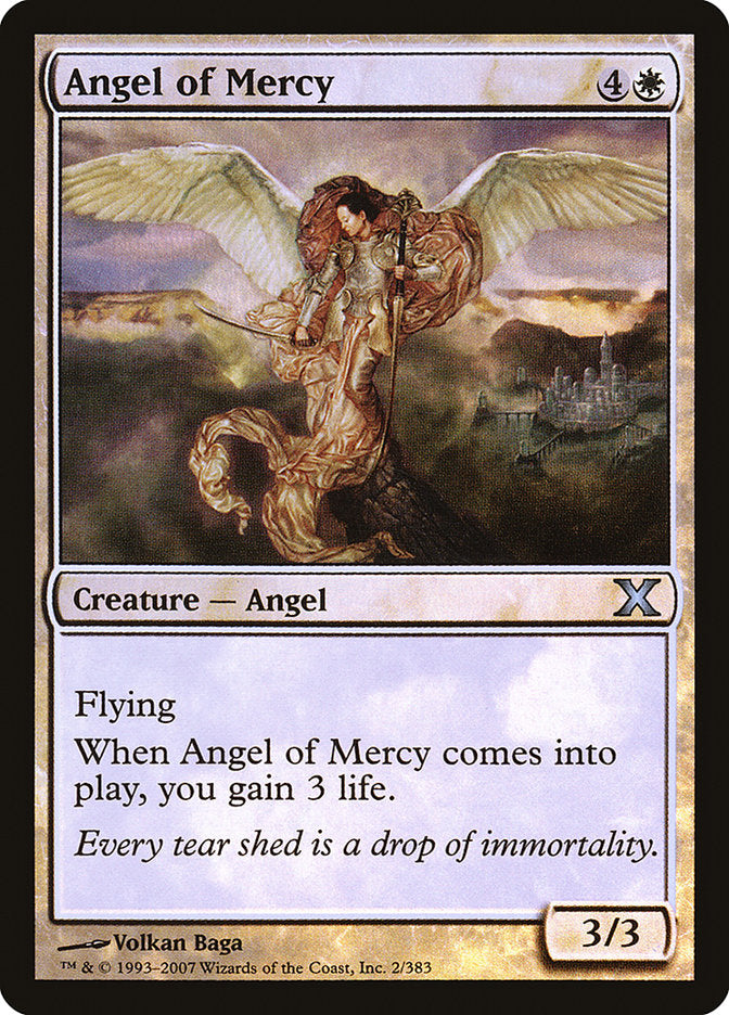 Angel of Mercy (Premium Foil) [Tenth Edition] | Silver Goblin