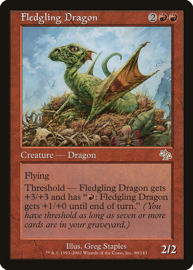 Fledgling Dragon [Judgment] | Silver Goblin