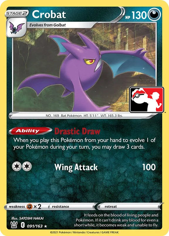 Crobat (091/163) [Prize Pack Series One] | Silver Goblin