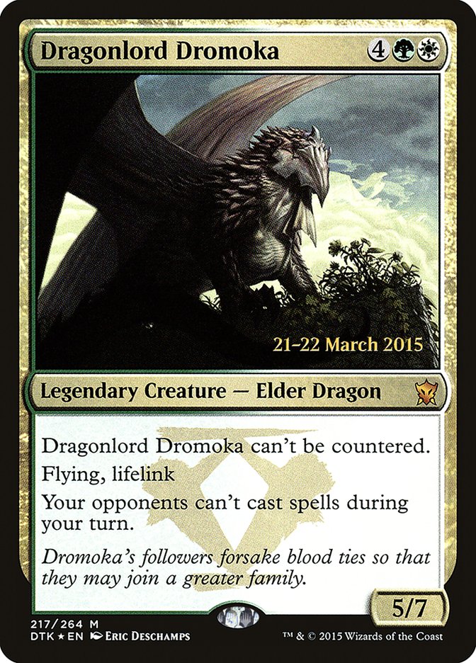 Dragonlord Dromoka [Dragons of Tarkir Prerelease Promos] | Silver Goblin