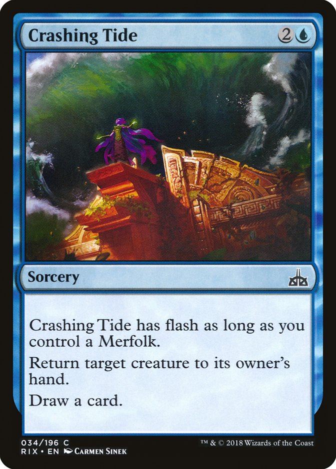 Crashing Tide [Rivals of Ixalan] | Silver Goblin
