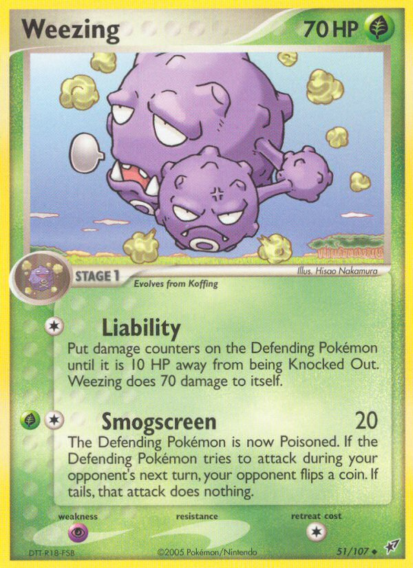 Weezing (51/107) [EX: Deoxys] | Silver Goblin