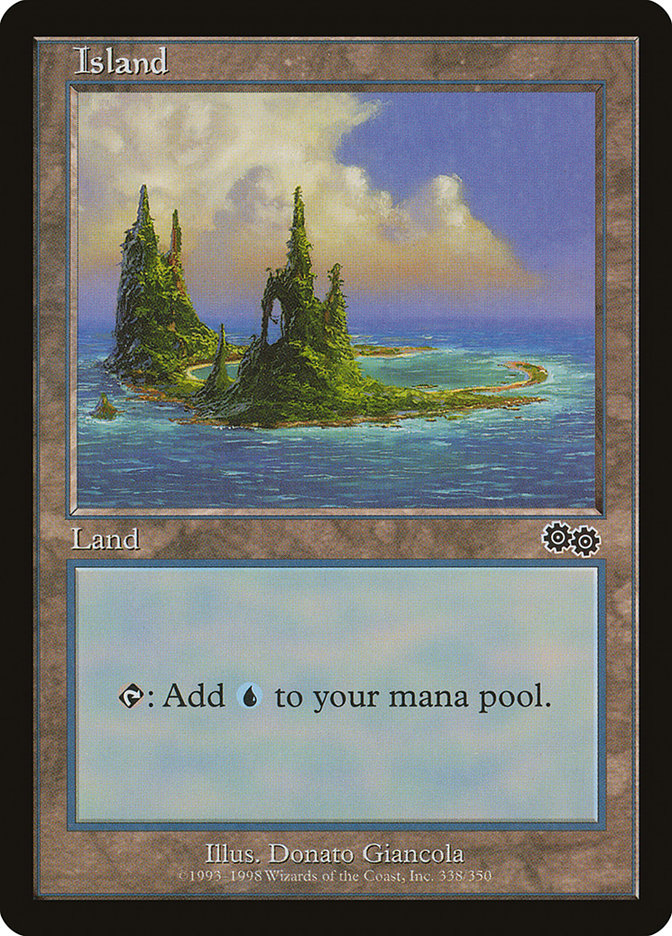 Island (338) [Urza's Saga] | Silver Goblin