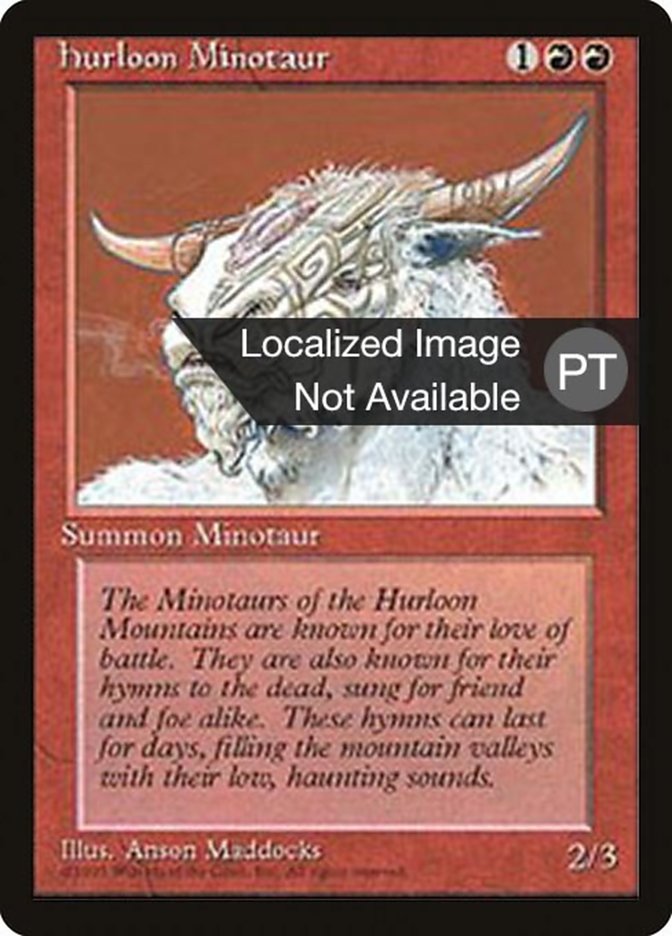 Hurloon Minotaur [Fourth Edition (Foreign Black Border)] | Silver Goblin