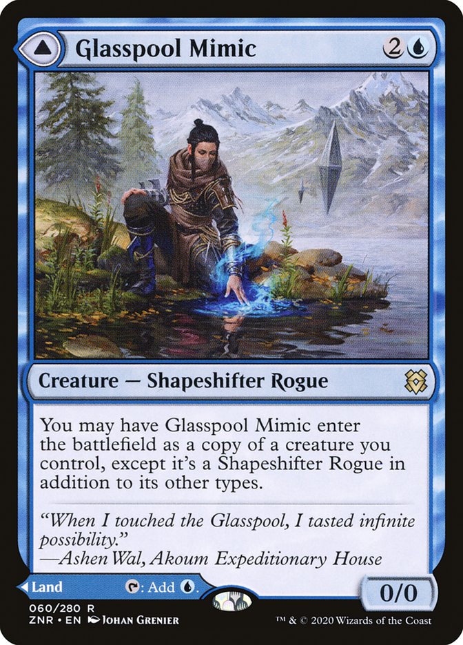 Glasspool Mimic // Glasspool Shore [Zendikar Rising] | Silver Goblin