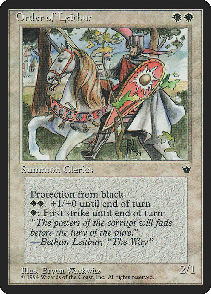 Order of Leitbur (Horse Facing Left) [Fallen Empires] | Silver Goblin