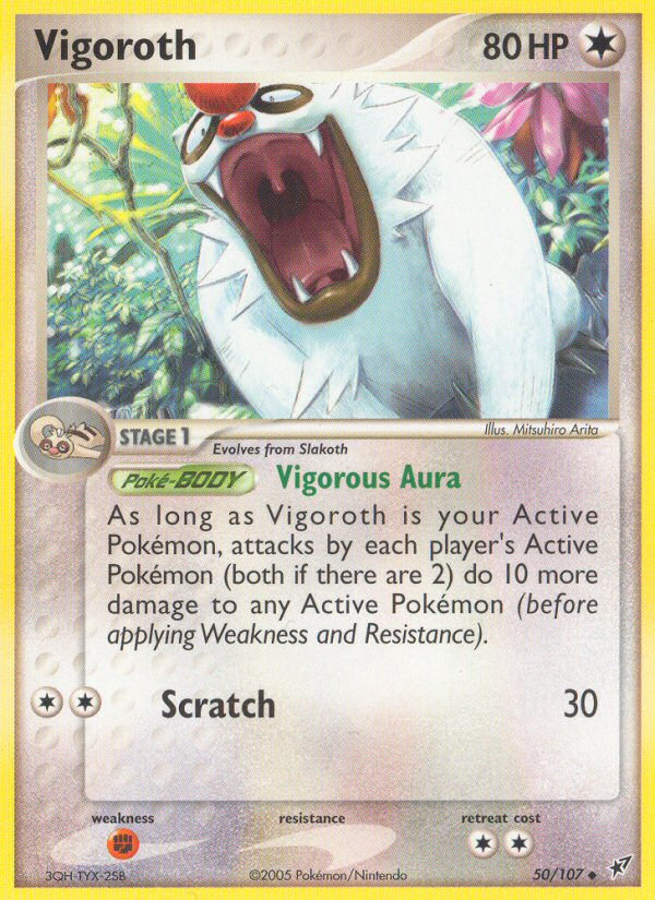 Vigoroth (50/107) [EX: Deoxys] | Silver Goblin