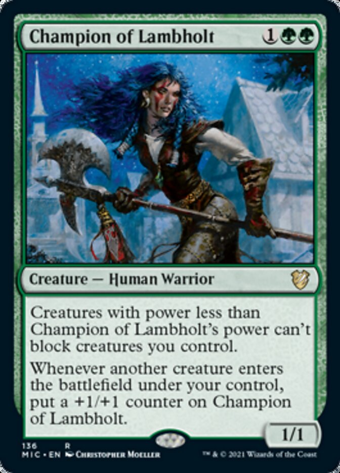 Champion of Lambholt [Innistrad: Midnight Hunt Commander] | Silver Goblin