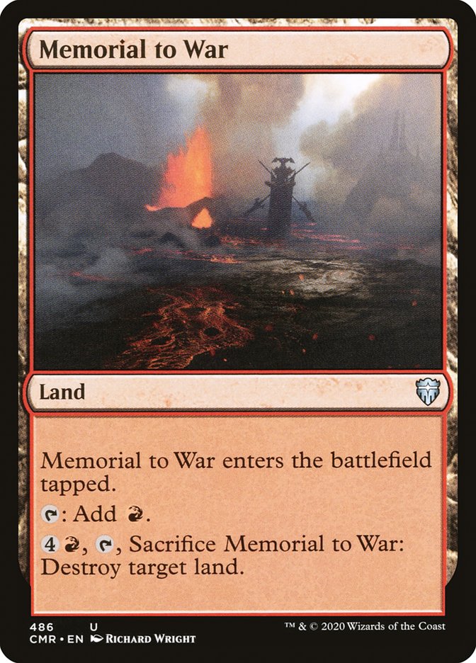 Memorial to War [Commander Legends] | Silver Goblin