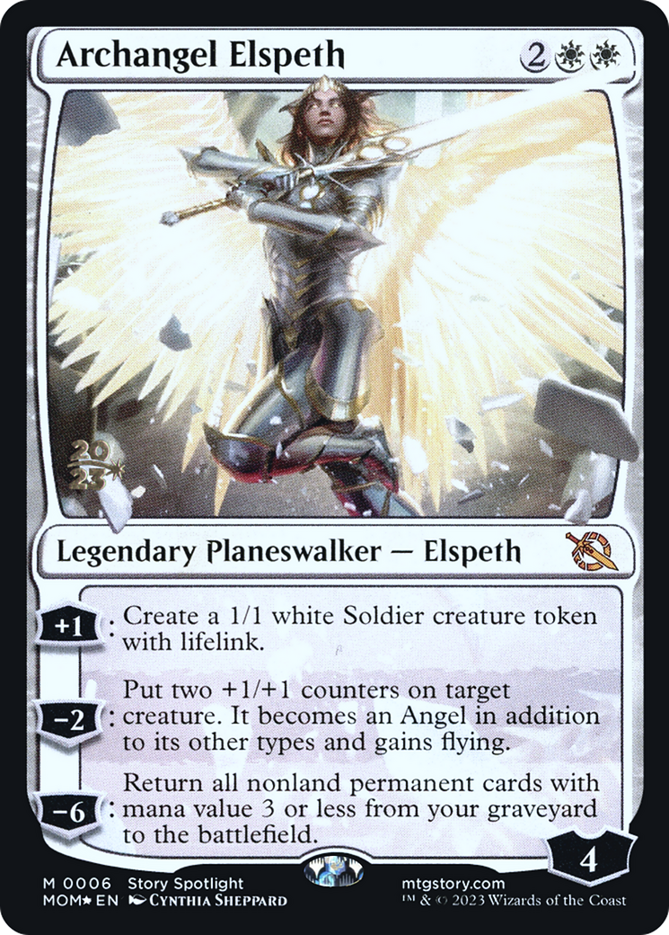 Archangel Elspeth [March of the Machine Prerelease Promos] | Silver Goblin