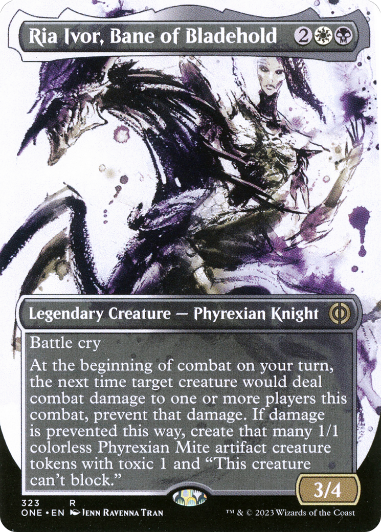 Ria Ivor, Bane of Bladehold (Borderless Ichor) [Phyrexia: All Will Be One] | Silver Goblin