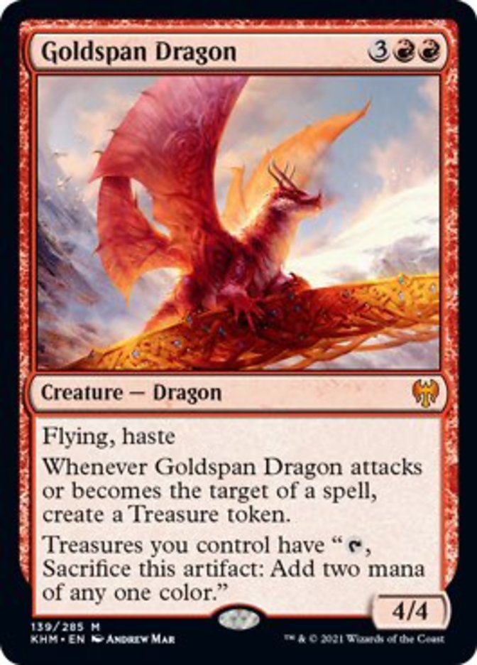 Goldspan Dragon [Kaldheim] | Silver Goblin