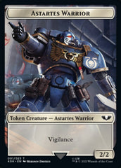 Astartes Warrior // Cherubael Double-Sided Token (Surge Foil) [Warhammer 40,000 Tokens] | Silver Goblin