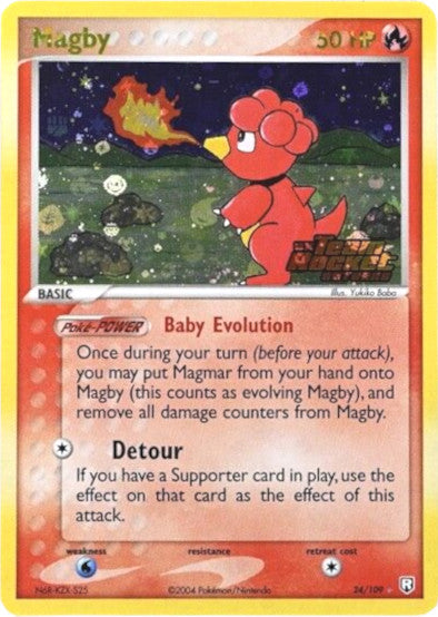 Magby (24/109) (Stamped) [EX: Team Rocket Returns] | Silver Goblin