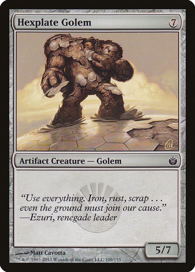 Hexplate Golem [Mirrodin Besieged] | Silver Goblin