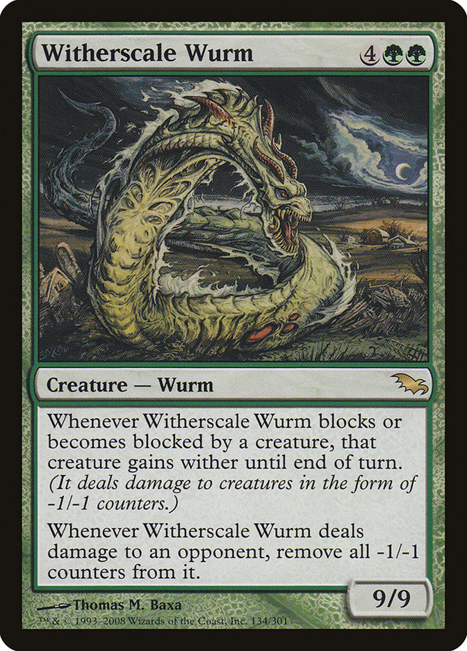 Witherscale Wurm [Shadowmoor] | Silver Goblin