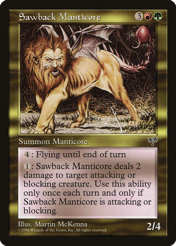 Sawback Manticore [Mirage] | Silver Goblin