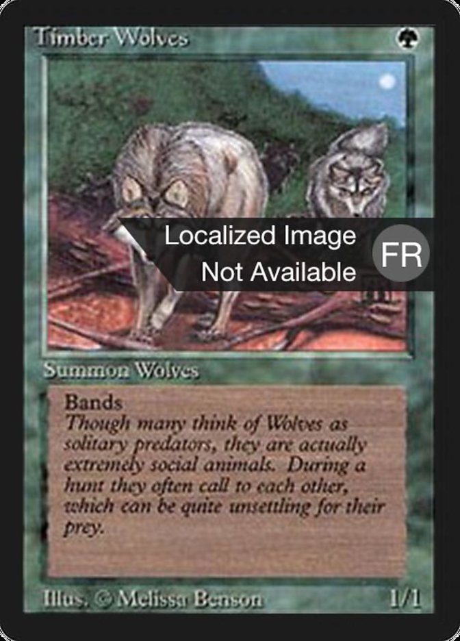 Timber Wolves [Foreign Black Border] | Silver Goblin