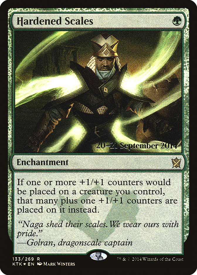 Hardened Scales [Khans of Tarkir Prerelease Promos] | Silver Goblin