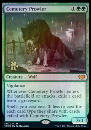 Cemetery Prowler [Innistrad: Crimson Vow Prerelease Promos] | Silver Goblin