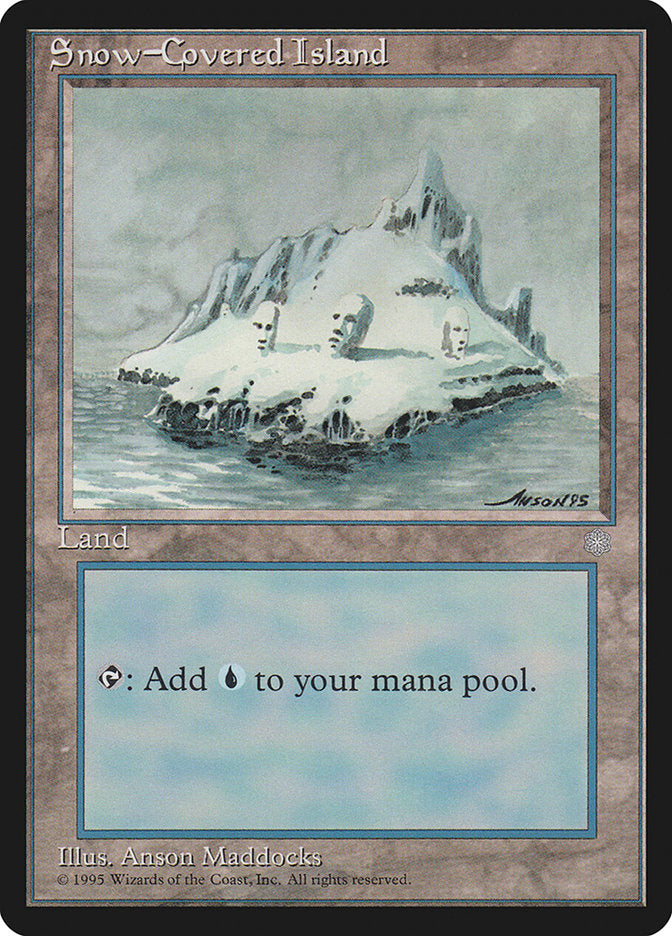 Snow-Covered Island [Ice Age] | Silver Goblin