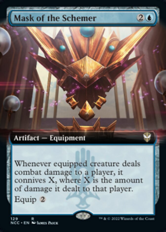 Mask of the Schemer (Extended Art) [Streets of New Capenna Commander] | Silver Goblin