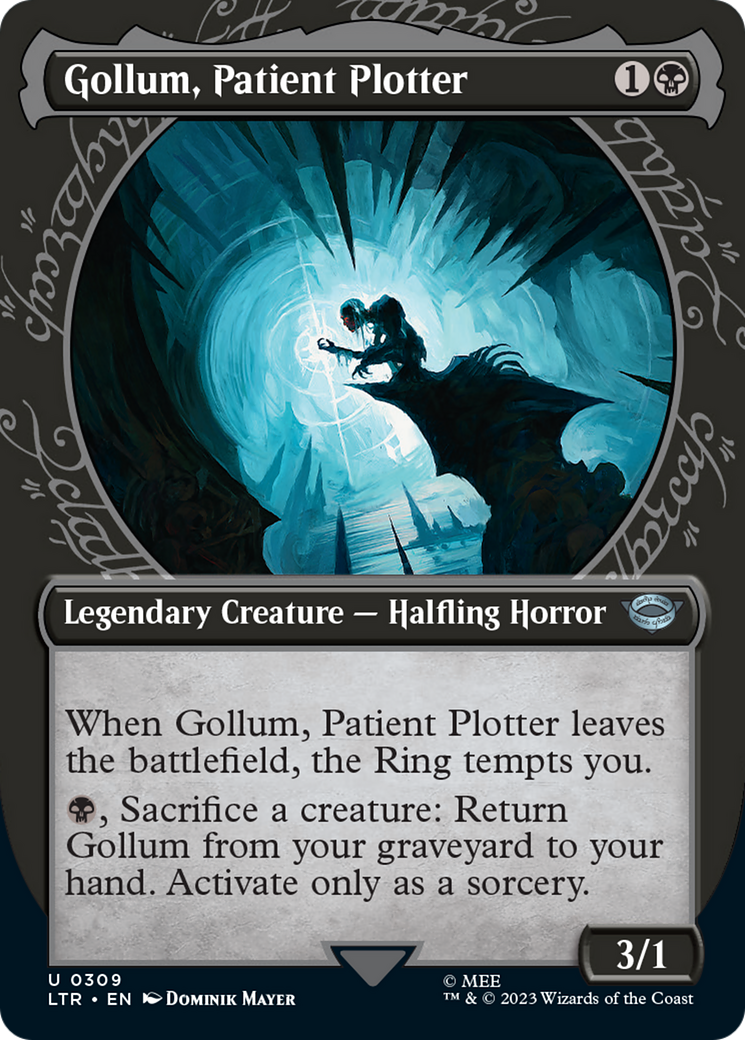 Gollum, Patient Plotter (Showcase Ring Frame) [The Lord of the Rings: Tales of Middle-Earth] | Silver Goblin