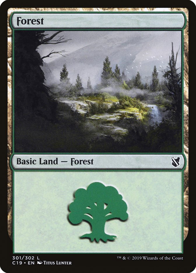 Forest (301) [Commander 2019] | Silver Goblin