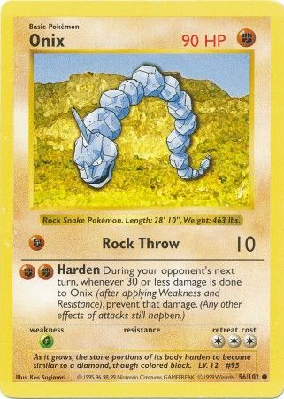 Onix (56/102) [Base Set Shadowless Unlimited] | Silver Goblin