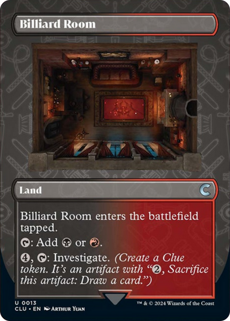 Billiard Room (Borderless) [Ravnica: Clue Edition] | Silver Goblin