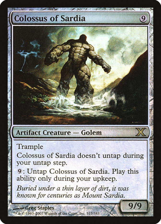 Colossus of Sardia (Premium Foil) [Tenth Edition] | Silver Goblin