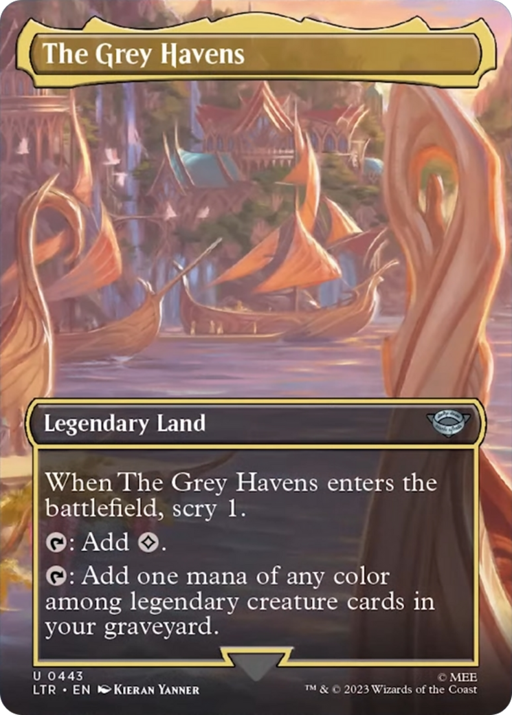 The Grey Havens (Borderless Alternate Art) [The Lord of the Rings: Tales of Middle-Earth] | Silver Goblin