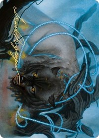 Bind the Monster Art Card (Gold-Stamped Signature) [Kaldheim Art Series] | Silver Goblin