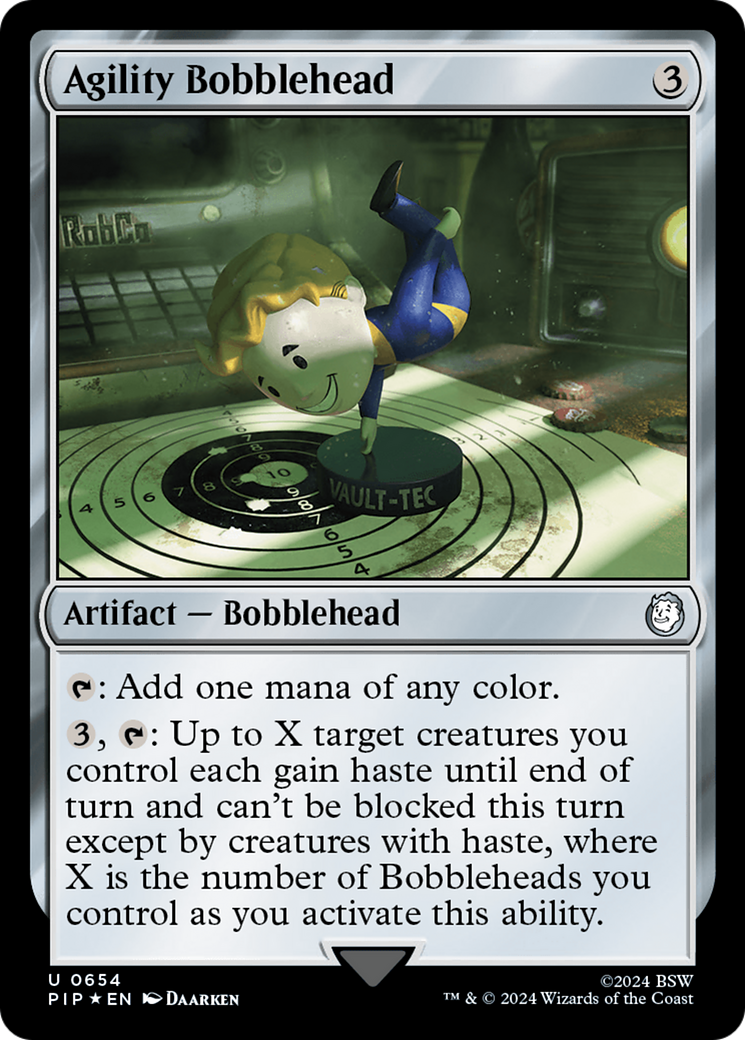 Agility Bobblehead (Surge Foil) [Fallout] | Silver Goblin