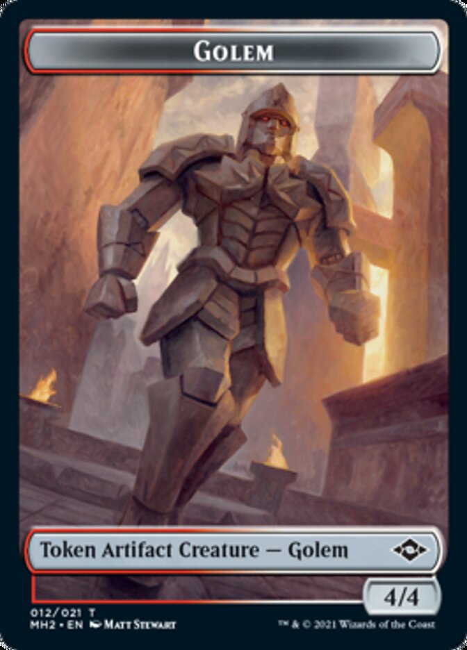 Golem Token [Modern Horizons 2 Tokens] | Silver Goblin