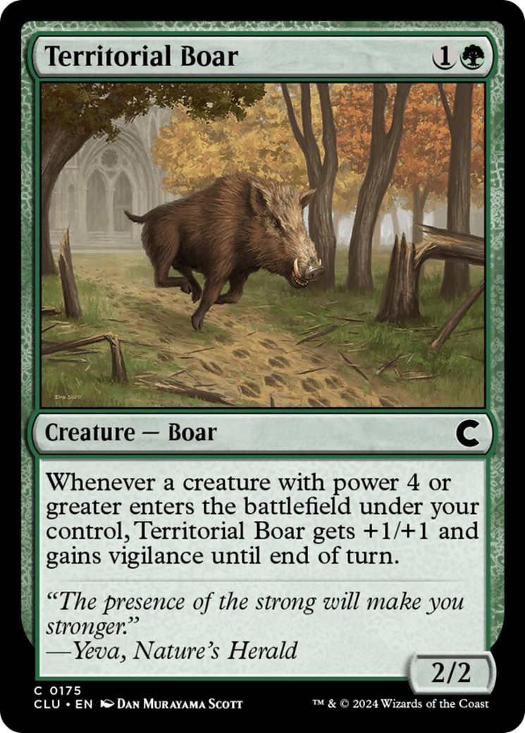Territorial Boar [Ravnica: Clue Edition] | Silver Goblin
