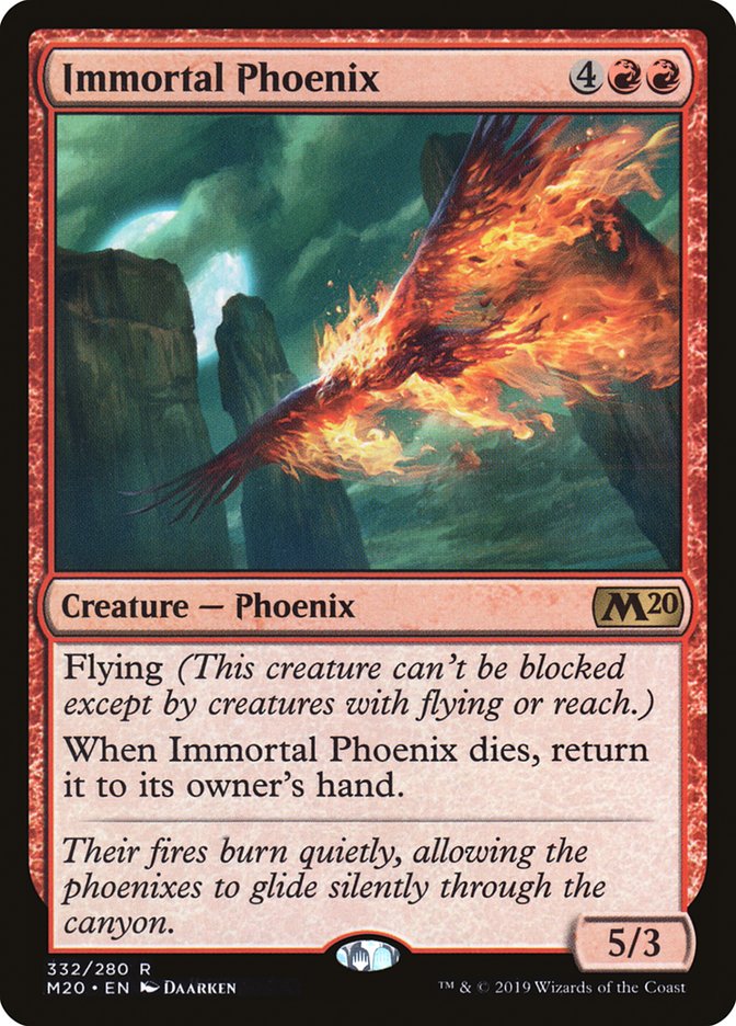 Immortal Phoenix [Core Set 2020] | Silver Goblin