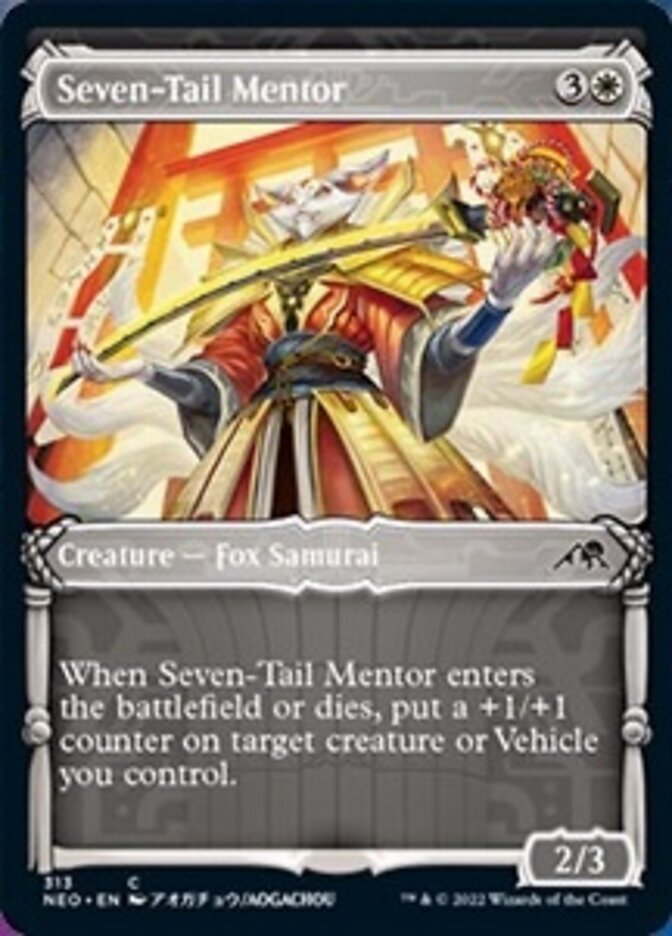 Seven-Tail Mentor (Showcase Samurai) [Kamigawa: Neon Dynasty] | Silver Goblin