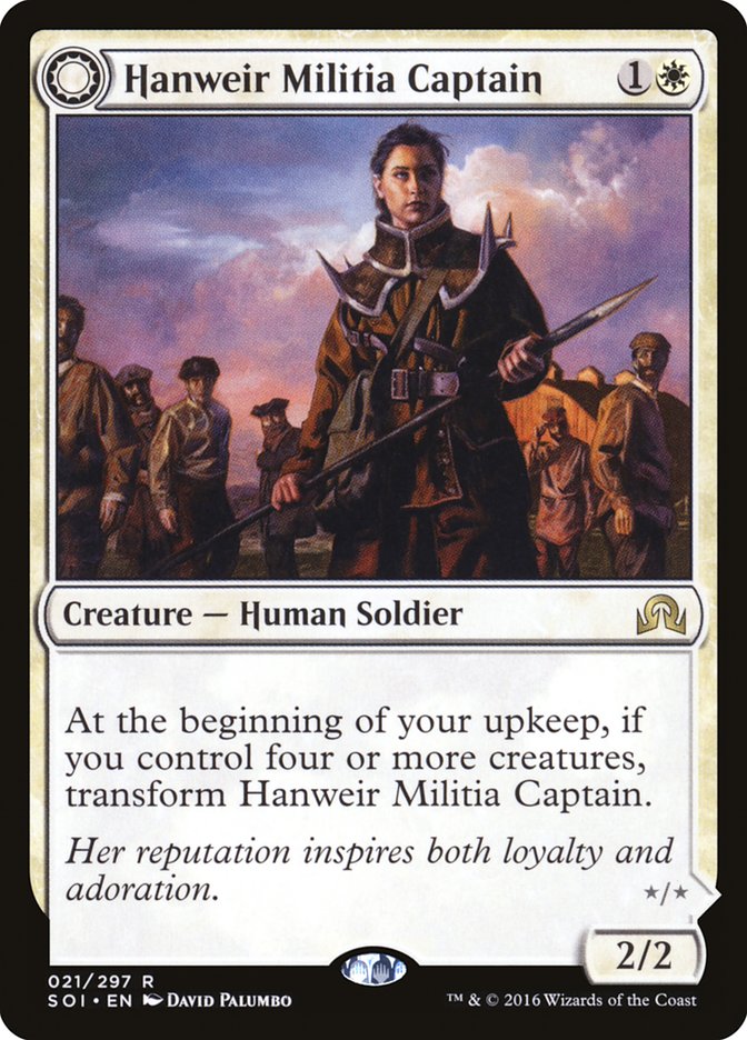 Hanweir Militia Captain // Westvale Cult Leader [Shadows over Innistrad] | Silver Goblin