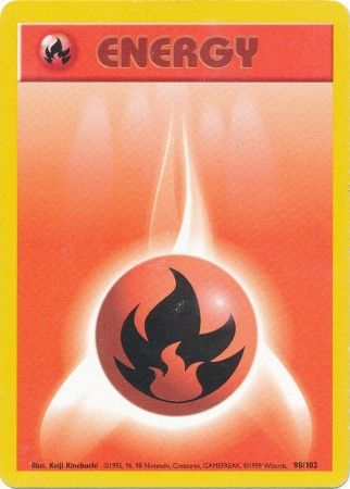 Fire Energy (98/102) [Base Set Unlimited] | Silver Goblin