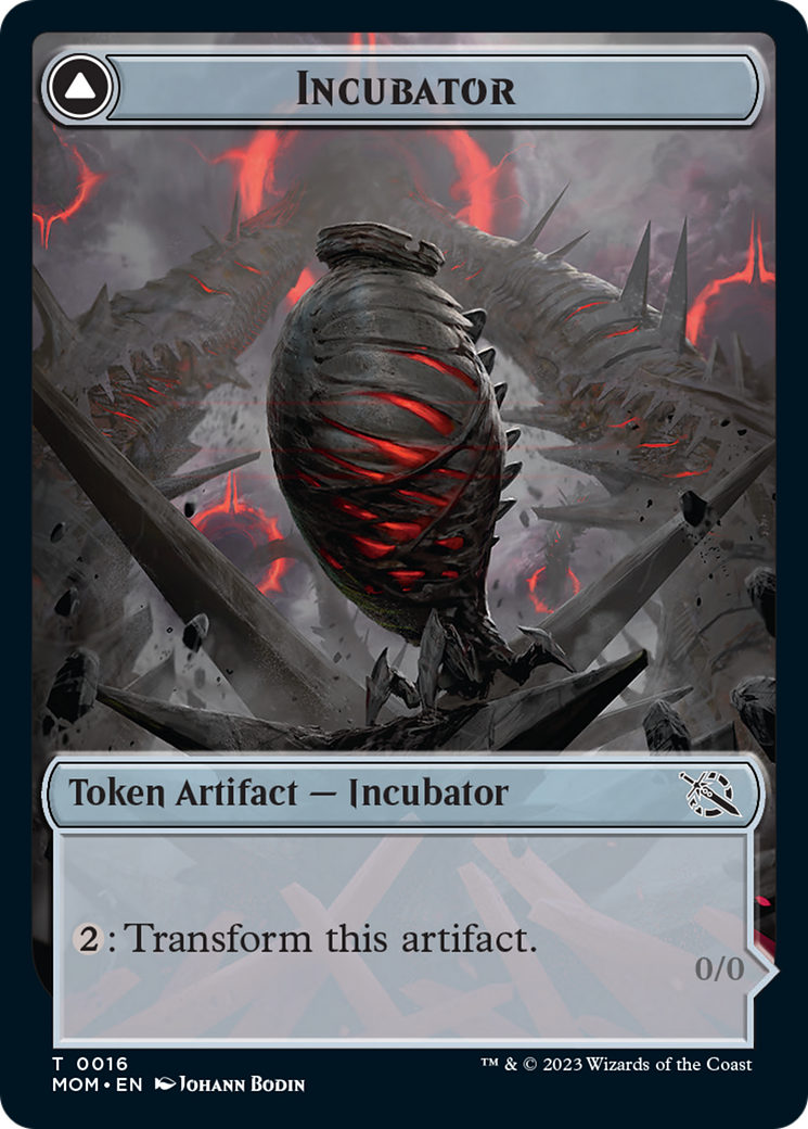 Incubator // Phyrexian (16) Double-Sided Token [March of the Machine Tokens] | Silver Goblin
