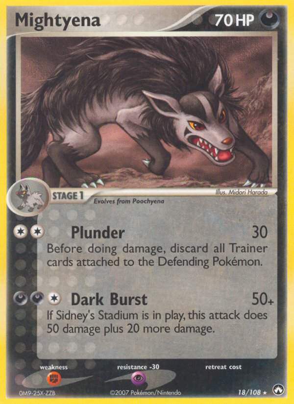 Mightyena (18/108) [EX: Power Keepers] | Silver Goblin