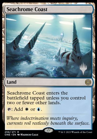 Seachrome Coast (Promo Pack) [Phyrexia: All Will Be One Promos] | Silver Goblin