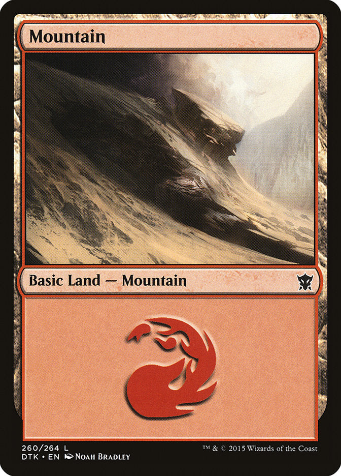 Mountain (260) [Dragons of Tarkir] | Silver Goblin