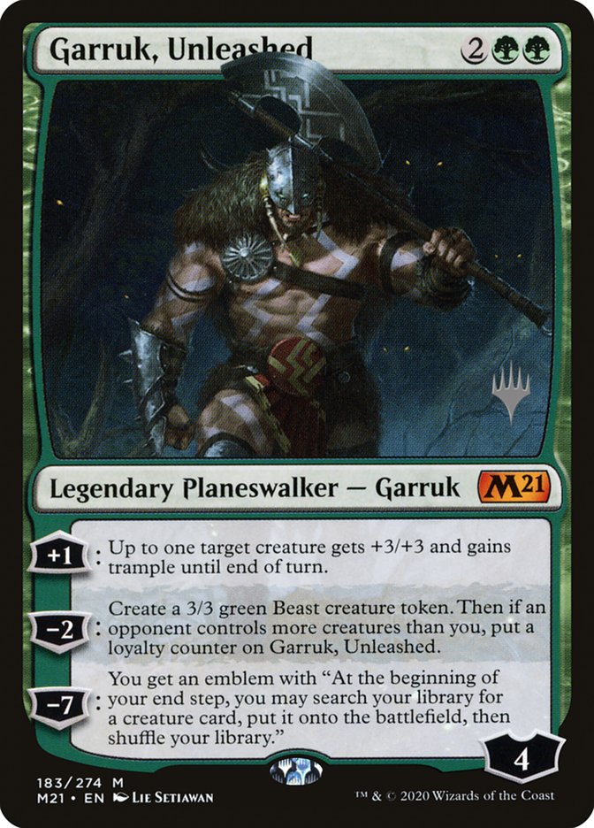 Garruk, Unleashed (Promo Pack) [Core Set 2021 Promos] | Silver Goblin